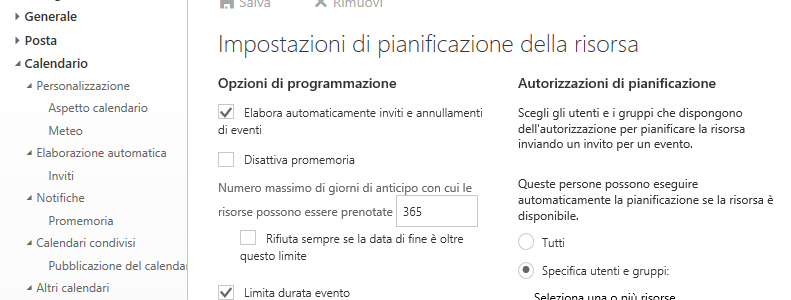 Exchange: prenotazione risorse con approvazione (ma non per tutti) 1