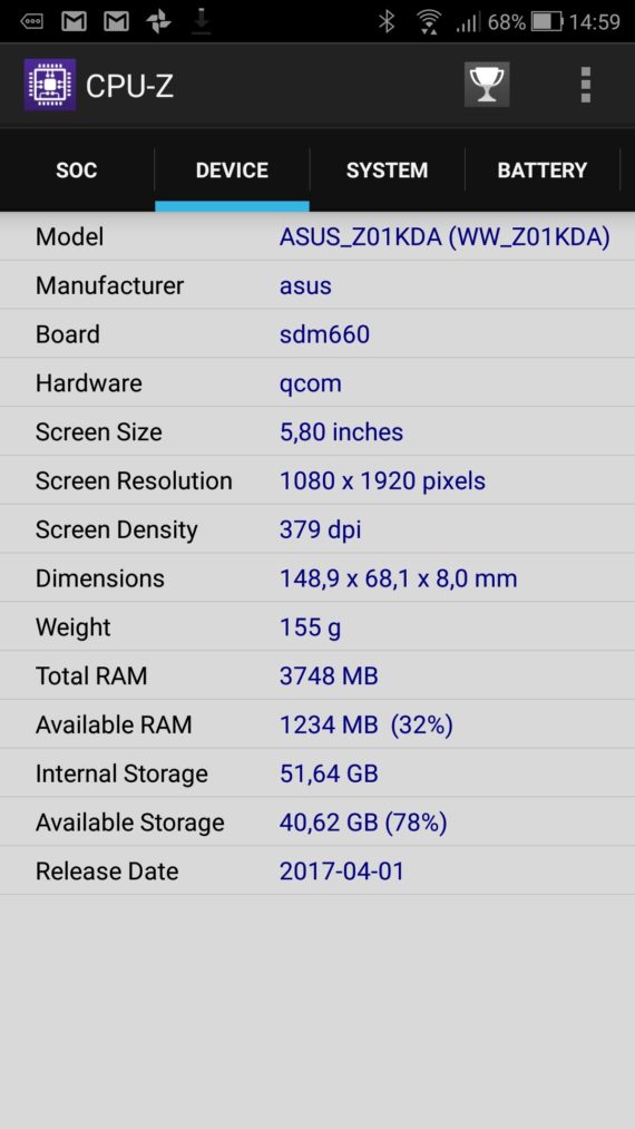 ASUS ZenFone 4 (ZE554KL) 4
