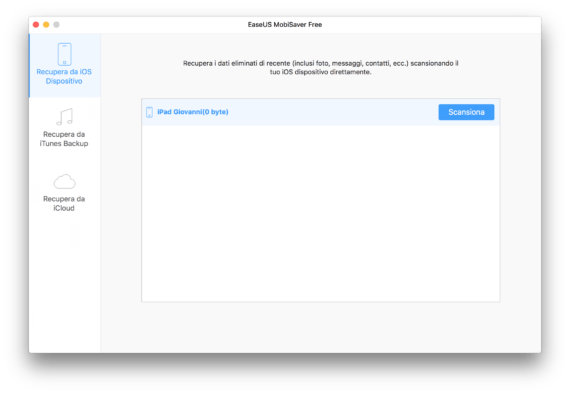 EaseUS MobiSaver recupera i dati dei tuoi dispositivi iOS 2