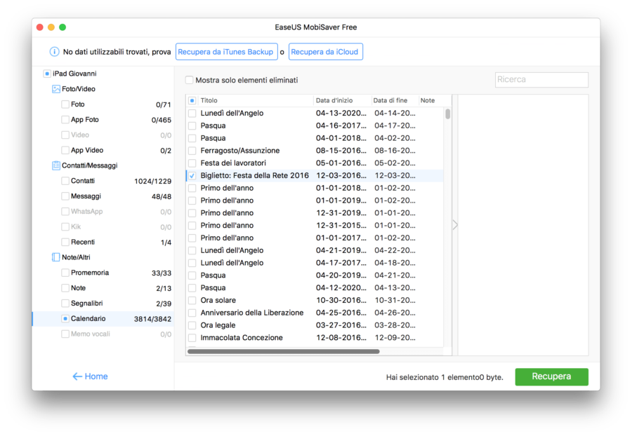 EaseUS MobiSaver recupera i dati dei tuoi dispositivi iOS 6