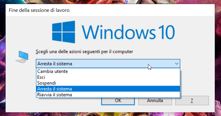 Riavviare o arrestare Windows 10 senza installare gli aggiornamenti 1