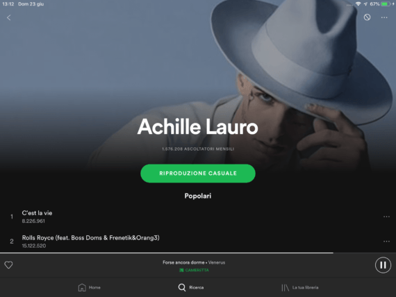 Spotify: impedire l'ascolto di un artista specifico 2