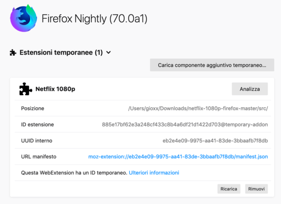 Firefox: spingere Netflix fino a 1080p 2