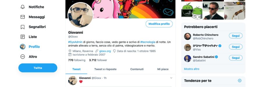 Twitter: dal nuovo al vecchio look con un componente aggiuntivo 1