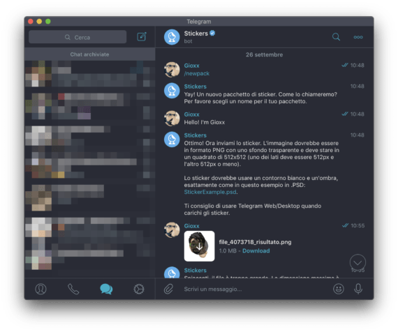 Porta i tuoi stickers iOS personalizzati su Telegram, su qualsiasi piattaforma 4