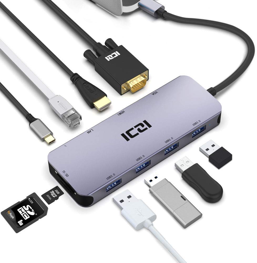 ICZI Hub USB C 10 in 1 per MacBook e non solo