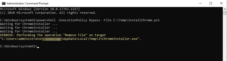 Удаление google chrome powershell