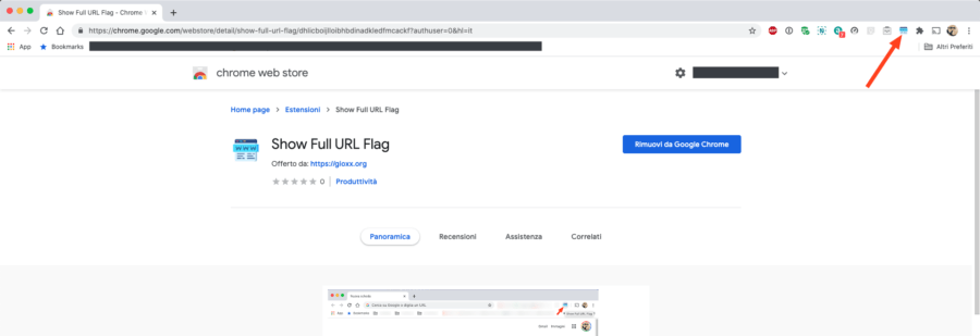 Google Chrome: posso rivedere l'intero URL visitato? 1