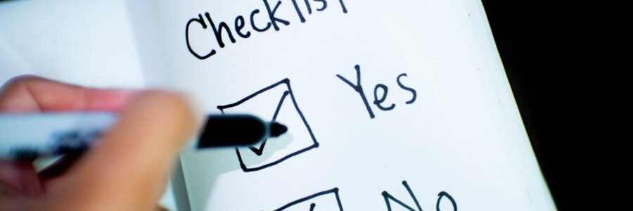 Banking business checklist commerce