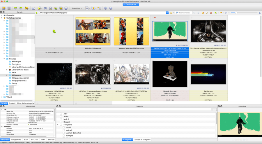 Visualizzare gallerie d'immagini su macOS