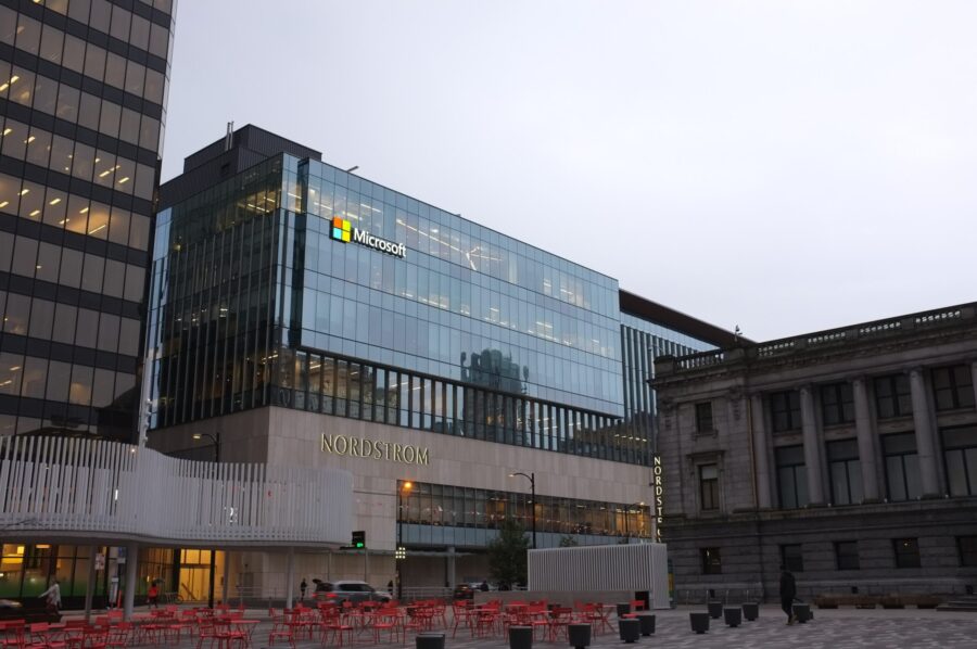 Microsoft building in Vancouver, BC, Canadá