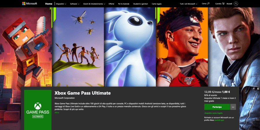 Trasformare il tuo Xbox Live Gold in Pass Ultimate 7