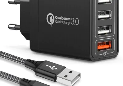 JOOMFEEN caricatore USB da muro con Quick Charger 3.0 30W/6A