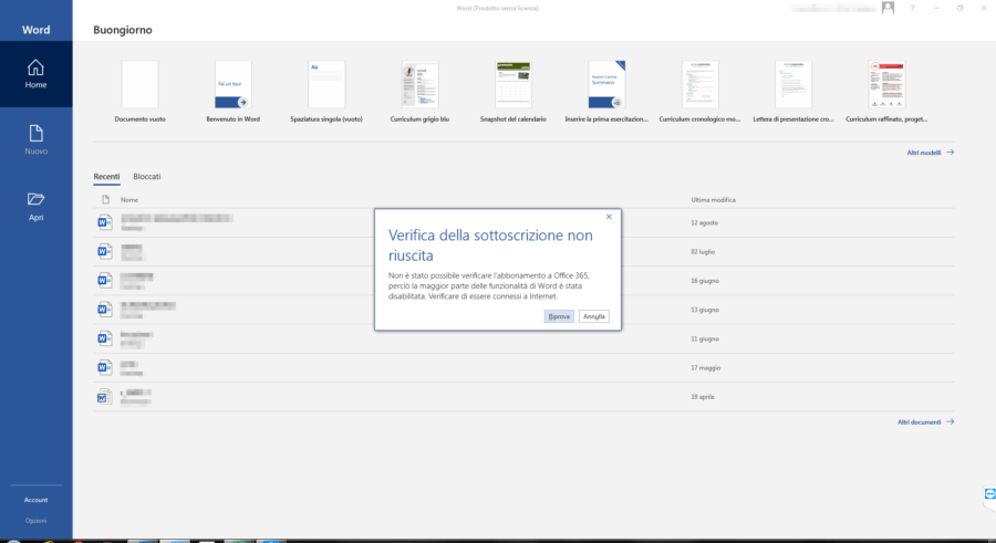 Microsoft 365 Apps (Office): mancata attivazione su Windows 7 1