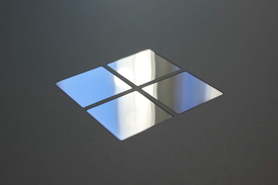 Microsoft Logo on the Surface Laptop Studio