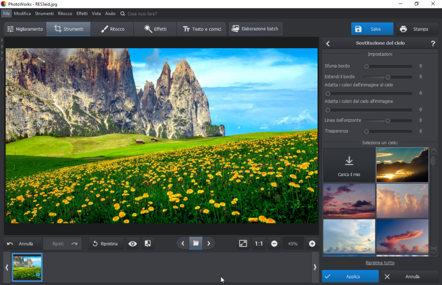 PhotoWorks: editor di immagini intelligente 6