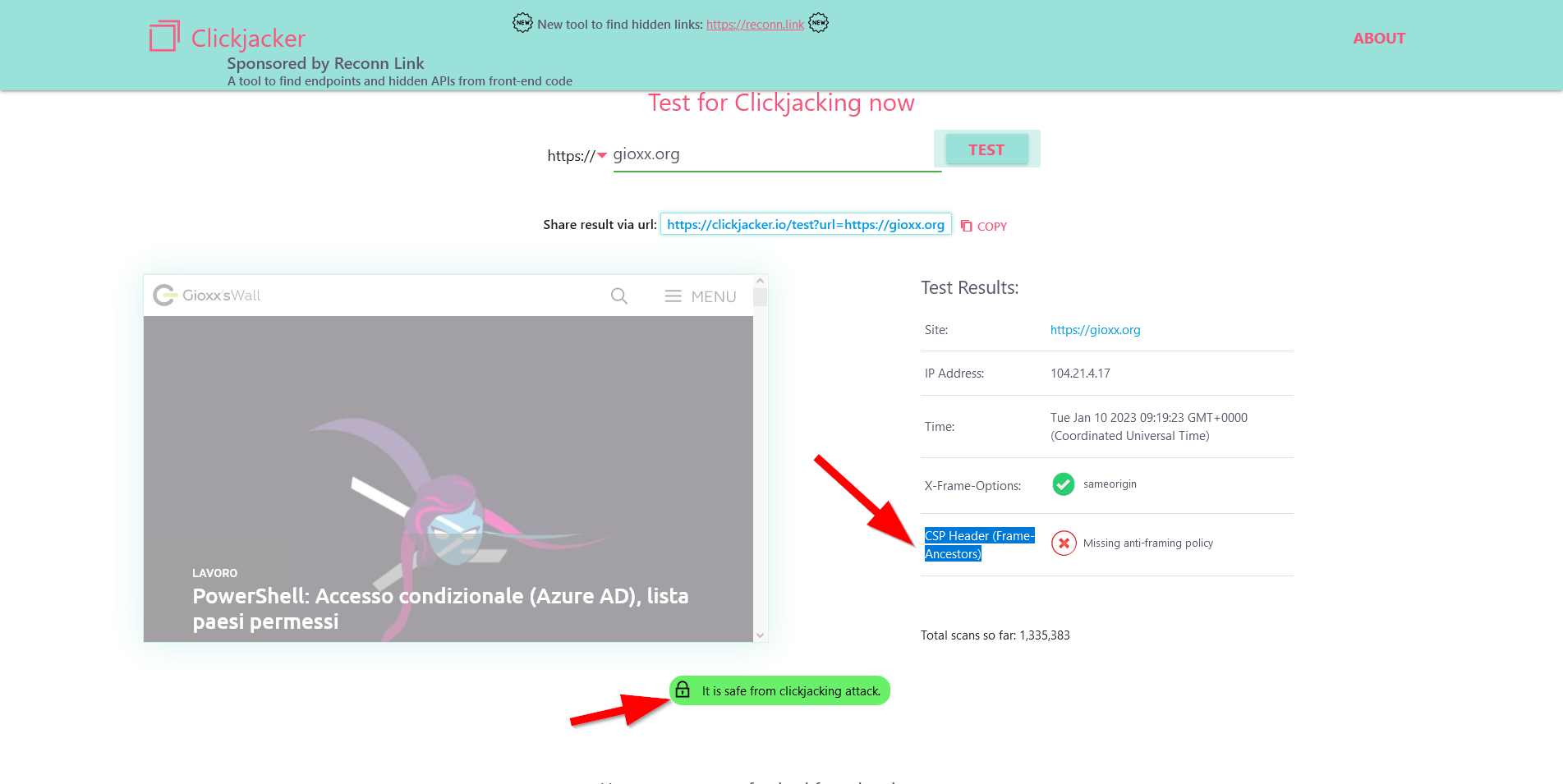 WordPress: come prevenire il Clickjacking (Aggiornato)