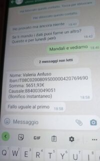 Truffa: Ciao mamma, ho cambiato operatore (WhatsApp) 2