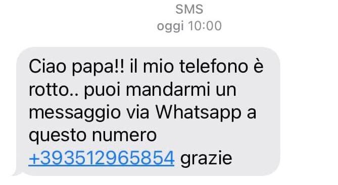 Truffa: Ciao mamma, ho cambiato operatore (WhatsApp) 5