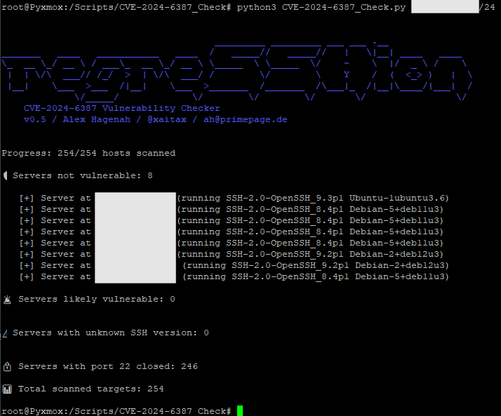 regreSSHion: trovare le installazioni affette dal CVE-2024-6387 1