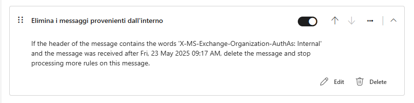 Outlook: una regola per eliminare le e-mail provenienti dai colleghi