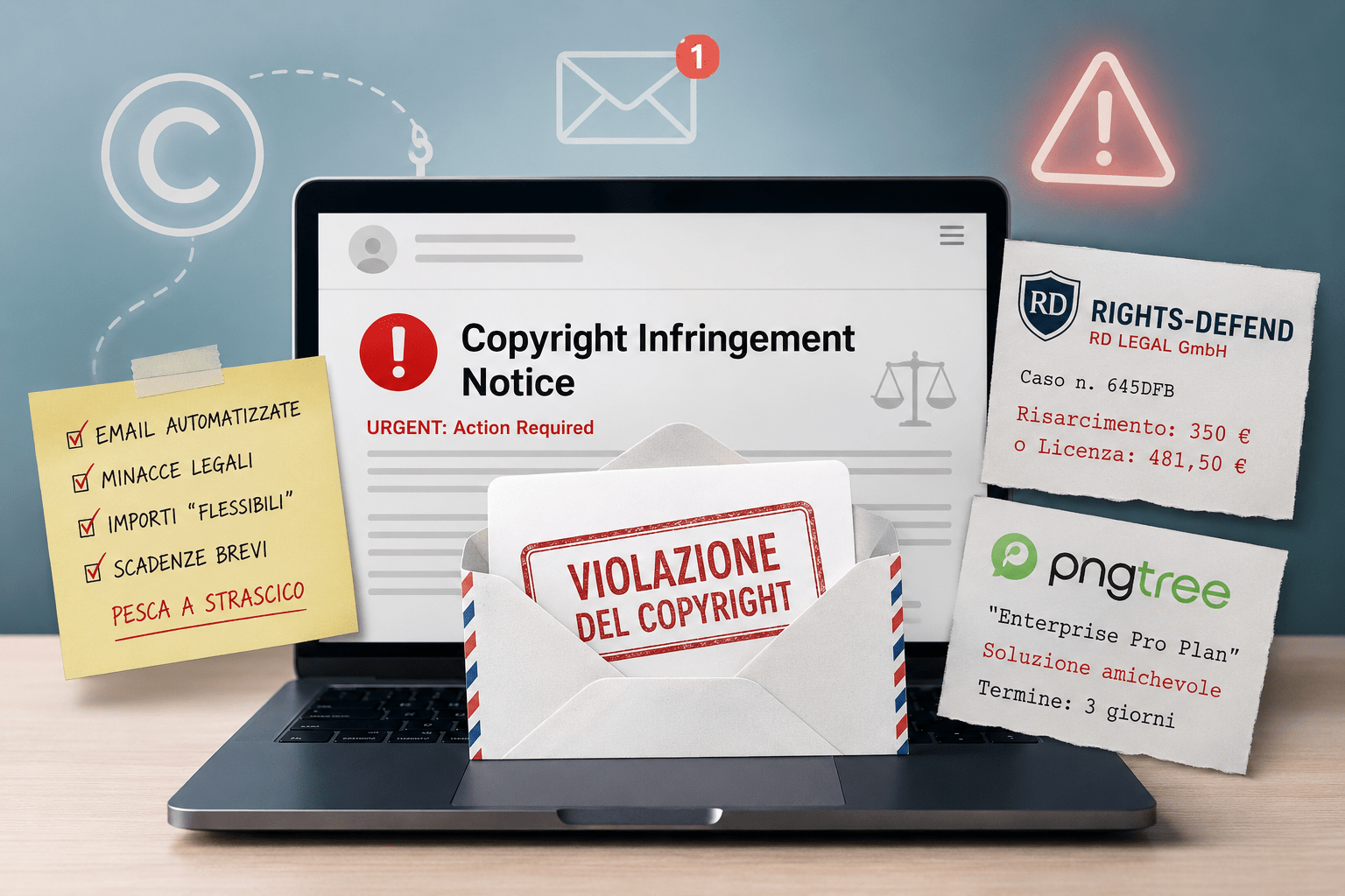 RIGHTS-DEFEND, PNGTREE e il solito giochino delle e-mail di "violazione del copyright" 2 RIGHTS-DEFEND, PNGTREE e il solito giochino delle email di "violazione del copyright"