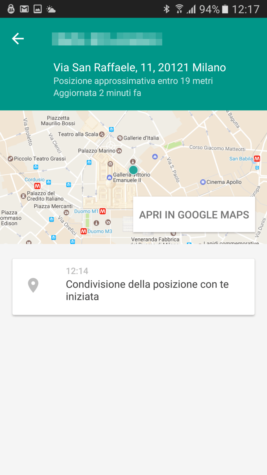 4 settimane per 4 app: Contatti Fidati 2