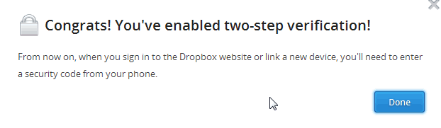 Sicurezza: la 2-step verification di Dropbox 9