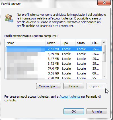 Copia profili in Windows 7 2