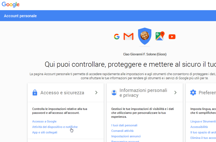 Android: rimuovere il vecchio telefono dall'account Google 2