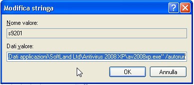 Antivirus2008xp: rimozione del malware 3