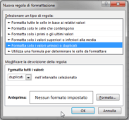 Excel: confrontare il contenuto di due colonne 2