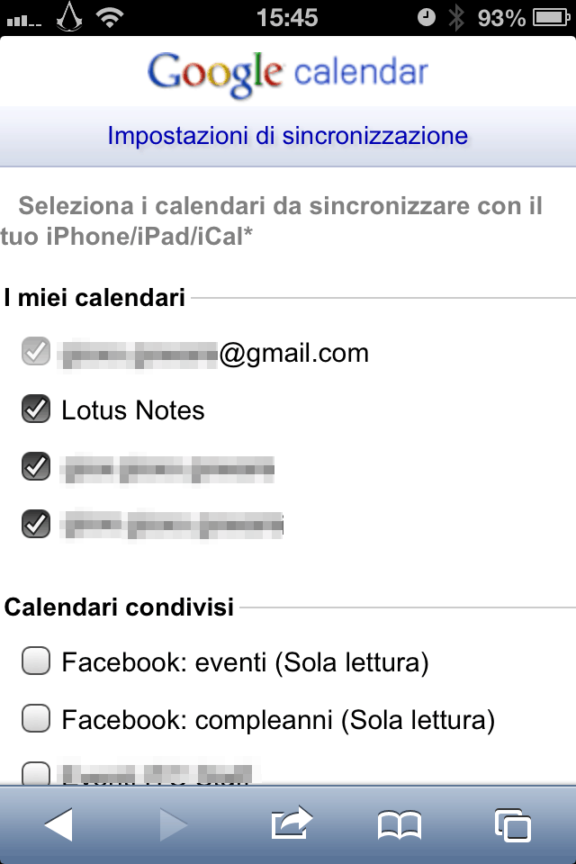 Google Calendar Sync