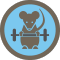 Gym Rat (Fissato con la Palestra) Badge