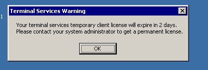 Your terminal ... client license will expire ... 1