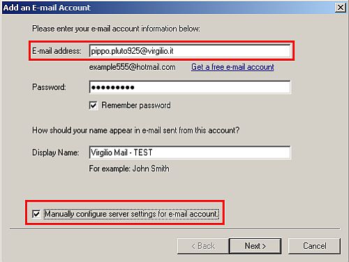 La posta di Virgilio su Windows Live Mail 1