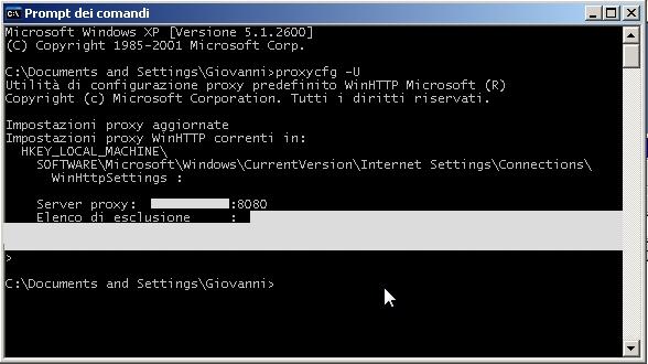 Windows Live Installer dietro proxy