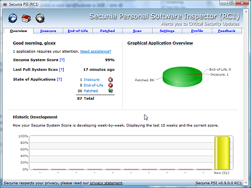 Secunia Personal Software Inspector 6