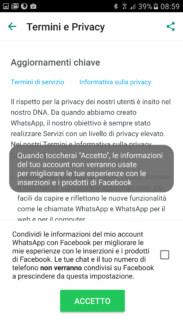 WhatsApp, Facebook e la privacy: condivisione dei dati 3
