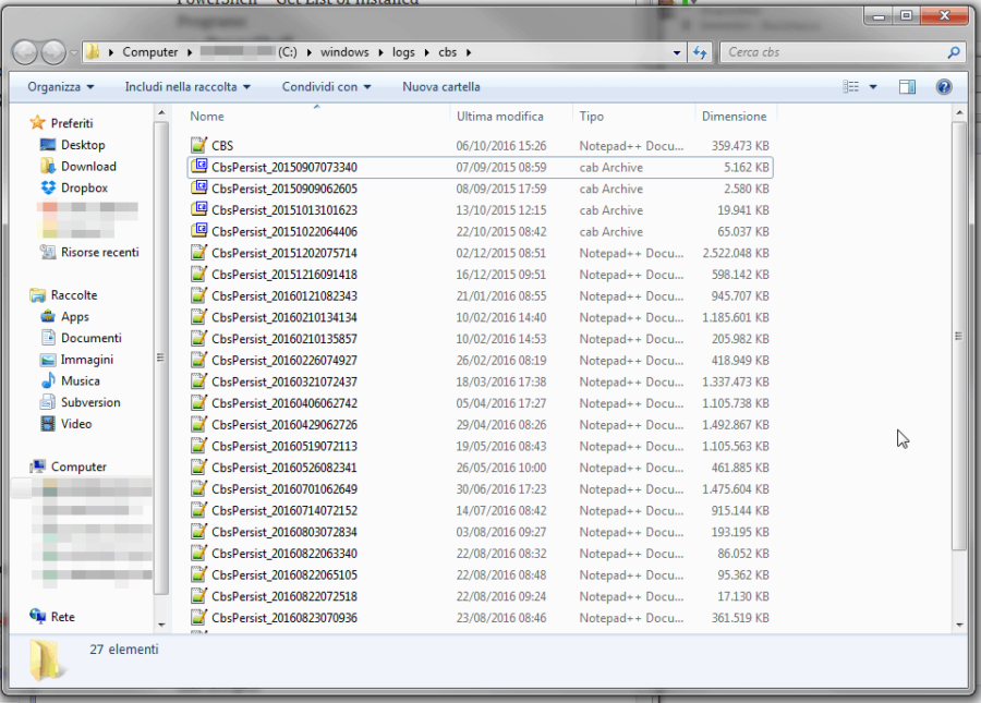 Windows: l'invasione dei CBSPersist e dei cab_ (C:WindowsTemp)